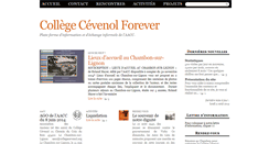 Desktop Screenshot of collegecevenol.org