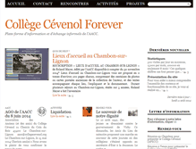 Tablet Screenshot of collegecevenol.org